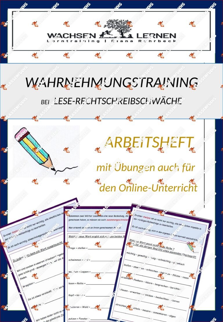 Lerntraining: Wahrnehmungstraining